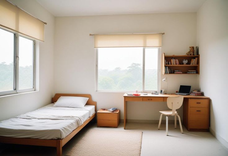### Image SEO **Alt Text:** Short-Term vs Long-Term PG in Karnal **Image Title:** Short-Term vs Long-Term PG Stay **Caption:** Comparison of short-term and long-term PG stays based on rent, flexibility, facilities, convenience and lifestyle. **Image Description:** A realistic furnished PG room in Karnal showing a comparison between short-term and long-term accommodation, with a comfortable bed, wardrobe, study table and organized personal belongings.